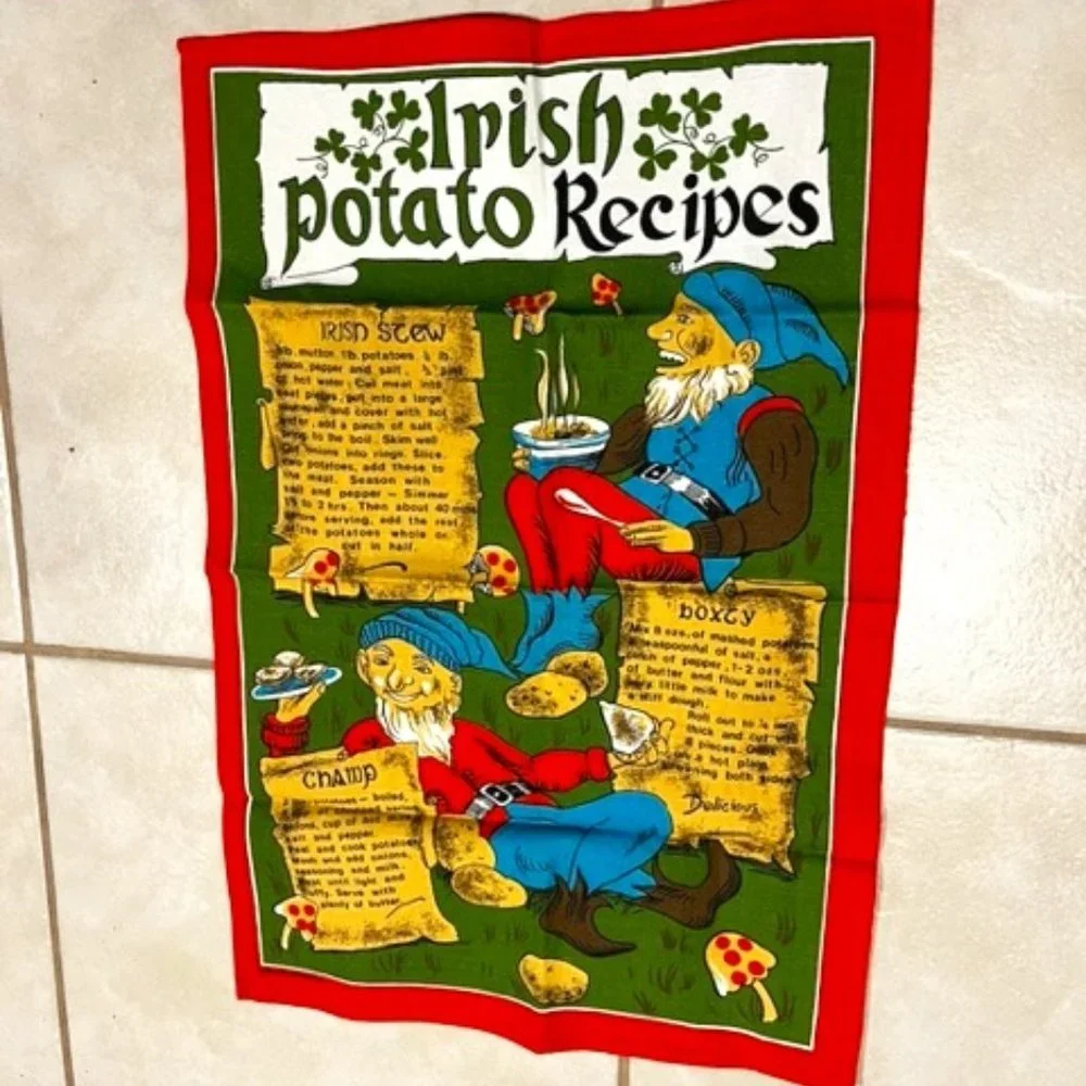 NEW Irish Linen/Cotton Tea Towel ~ Irish Potato Recipes 18